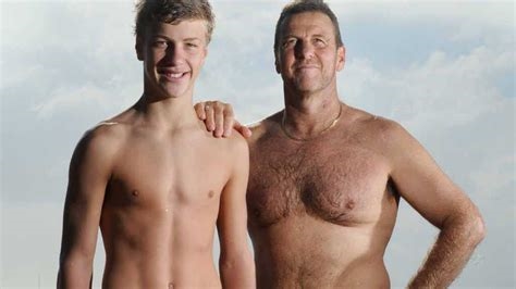 dad and son nudists nude